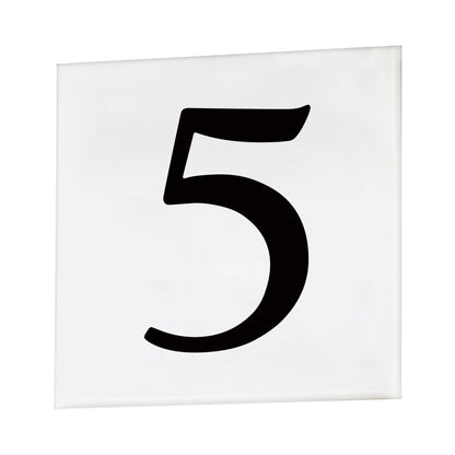 Address Outdoor Square Tile Number (5/Serif).