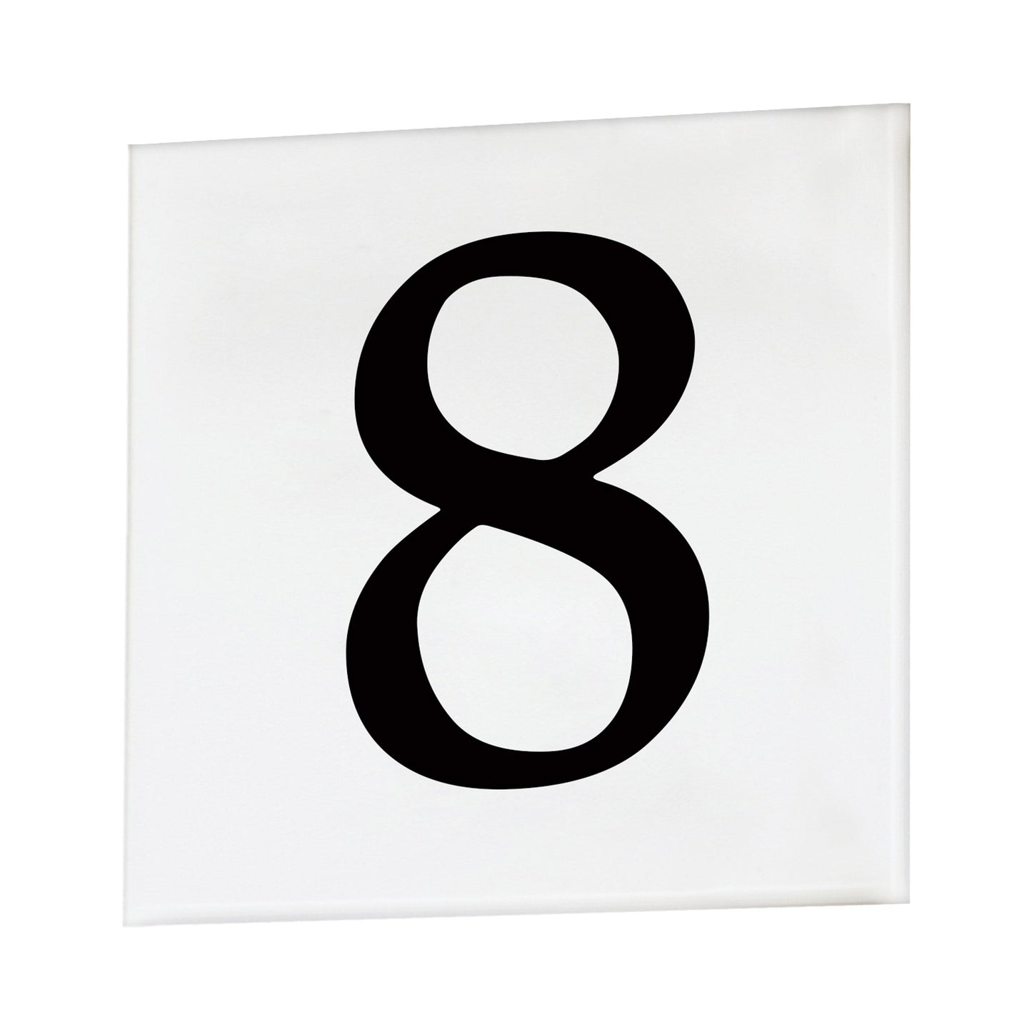 Address Outdoor Square Tile Number (8/Serif).
