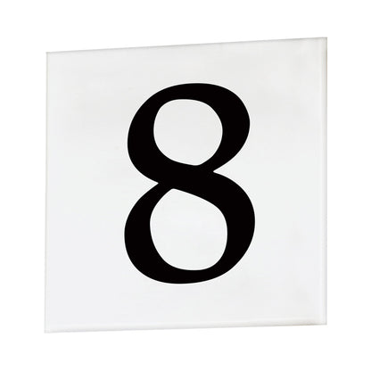 Address Outdoor Square Tile Number (8/Serif).