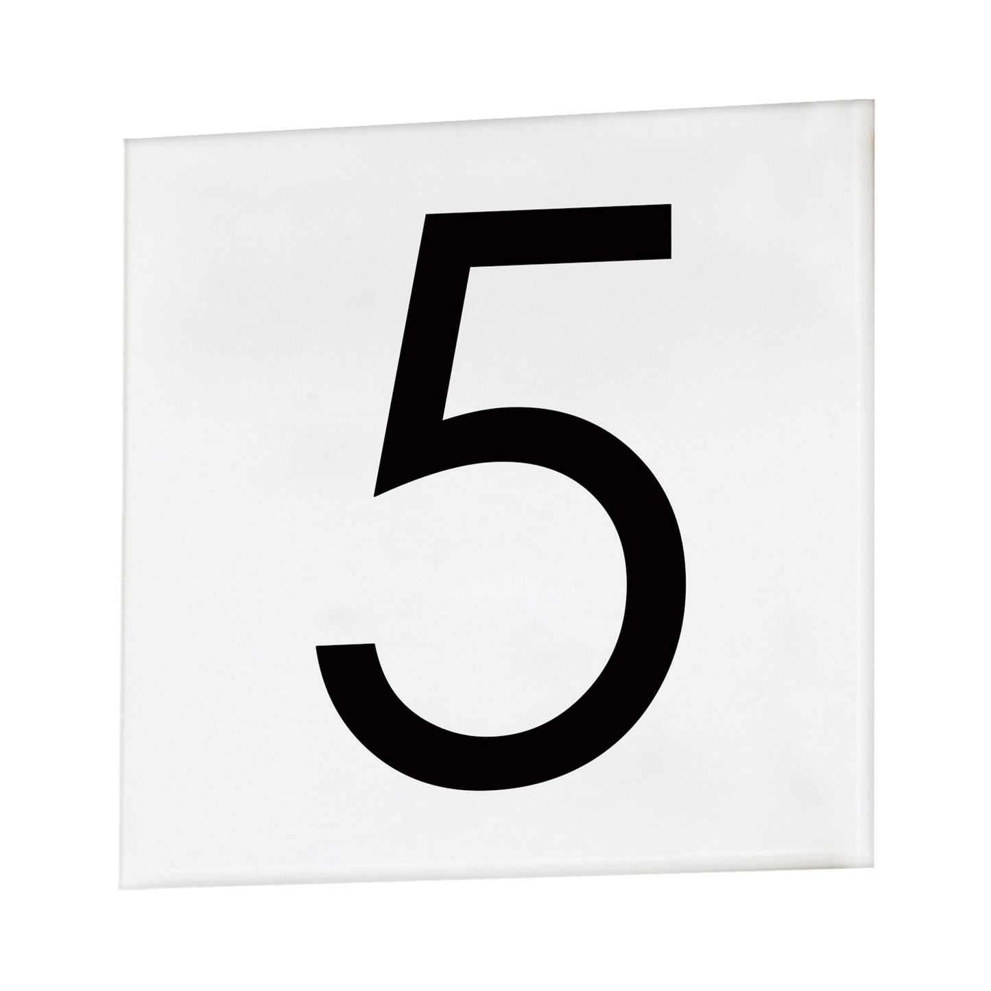 Address Outdoor Square Tile Number (5/Sans Serif).