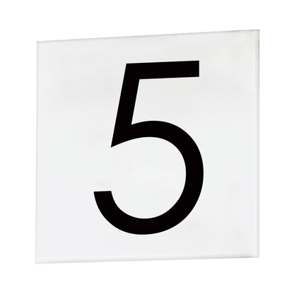 Address Outdoor Square Tile Number (5/Sans Serif).