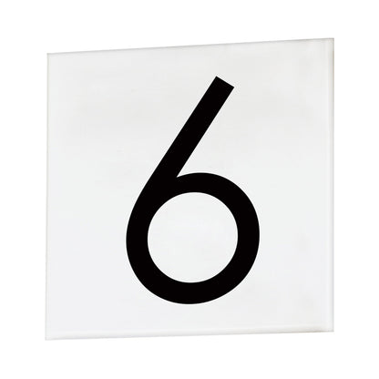Address Outdoor Square Tile Number (6 or 9/Sans Serif).
