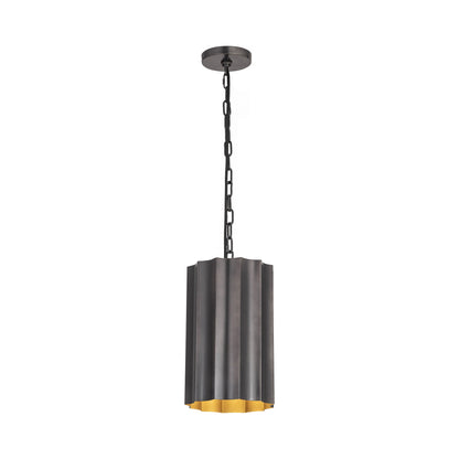 Allegra Mini Pendant Light in Gunmetal/Gold.