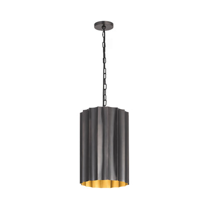 Allegra Pendant Light in Gunmetal/Gold (Small).