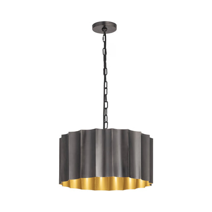 Allegra Pendant Light in Gunmetal/Gold (Large).