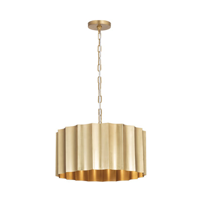 Allegra Pendant Light in Weathered Brass (Large).