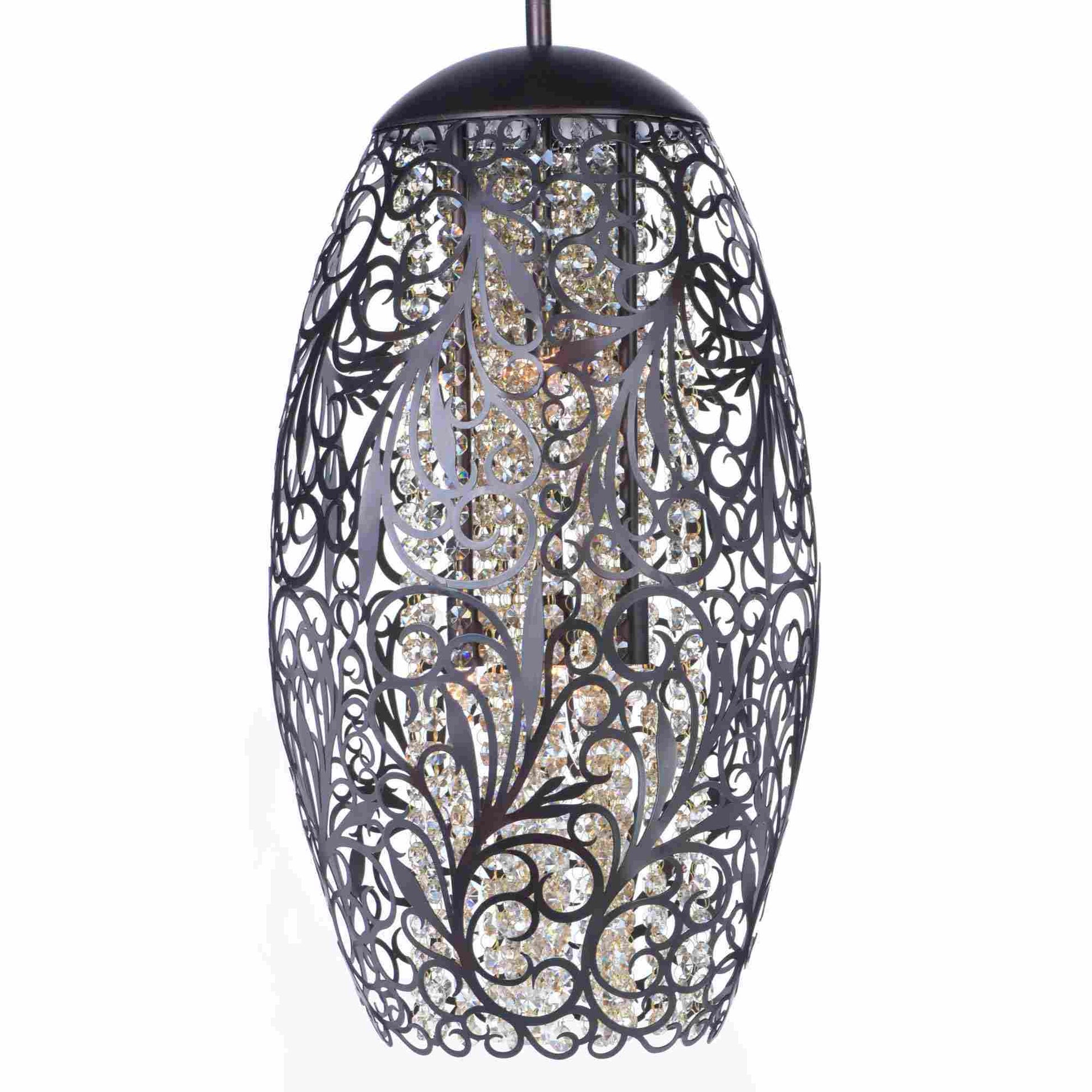 Arabesque Crystal Pendant Light in Detail.