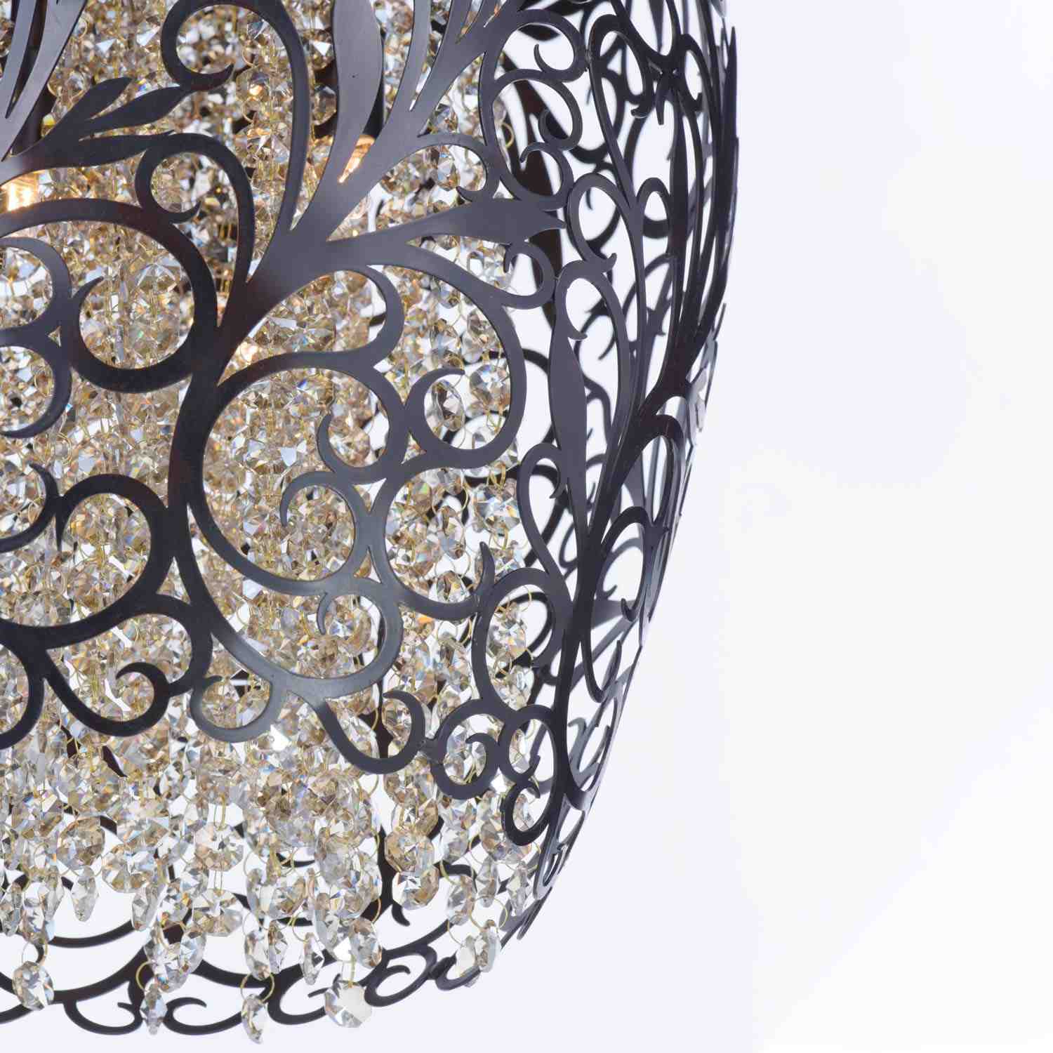 Arabesque Crystal Pendant Light in Detail.