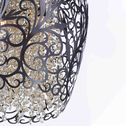 Arabesque Crystal Pendant Light in Detail.