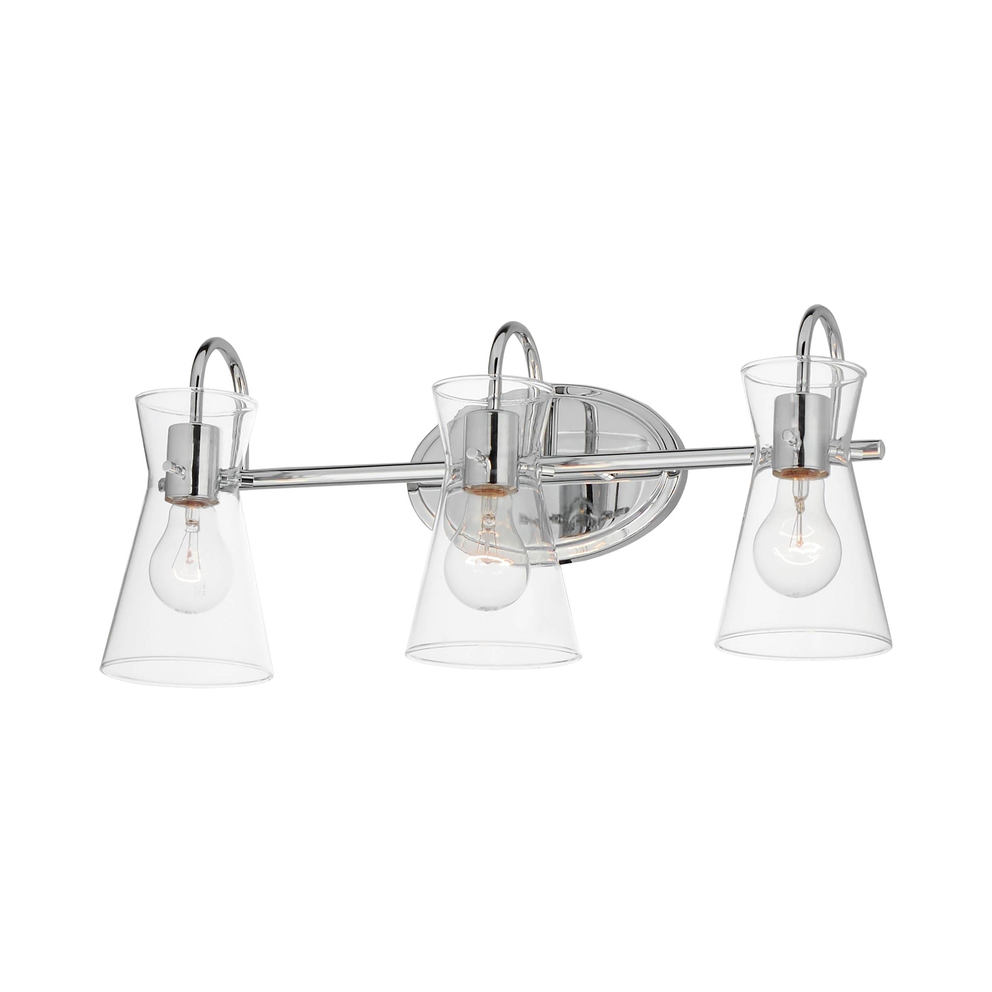 Ava Bath Vanity Light in Polished Chrome (3-Light).