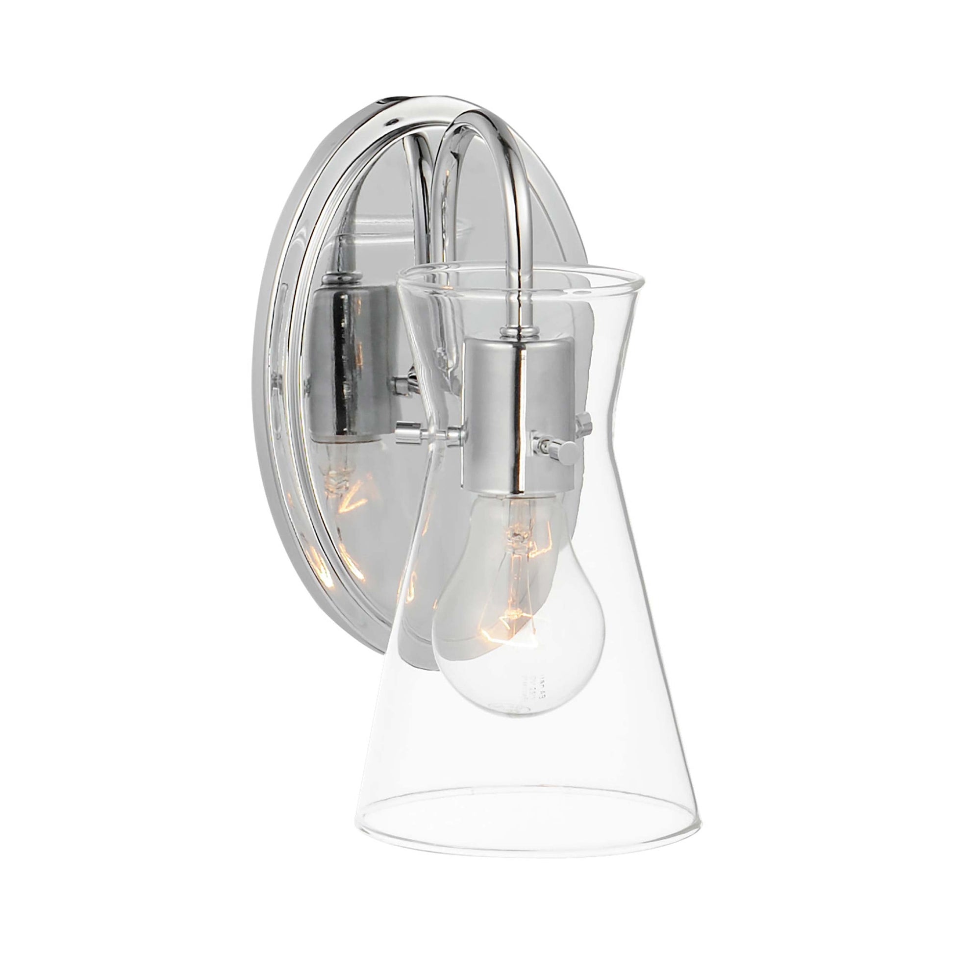 Ava Bath Wall Light in Polished Chrome.