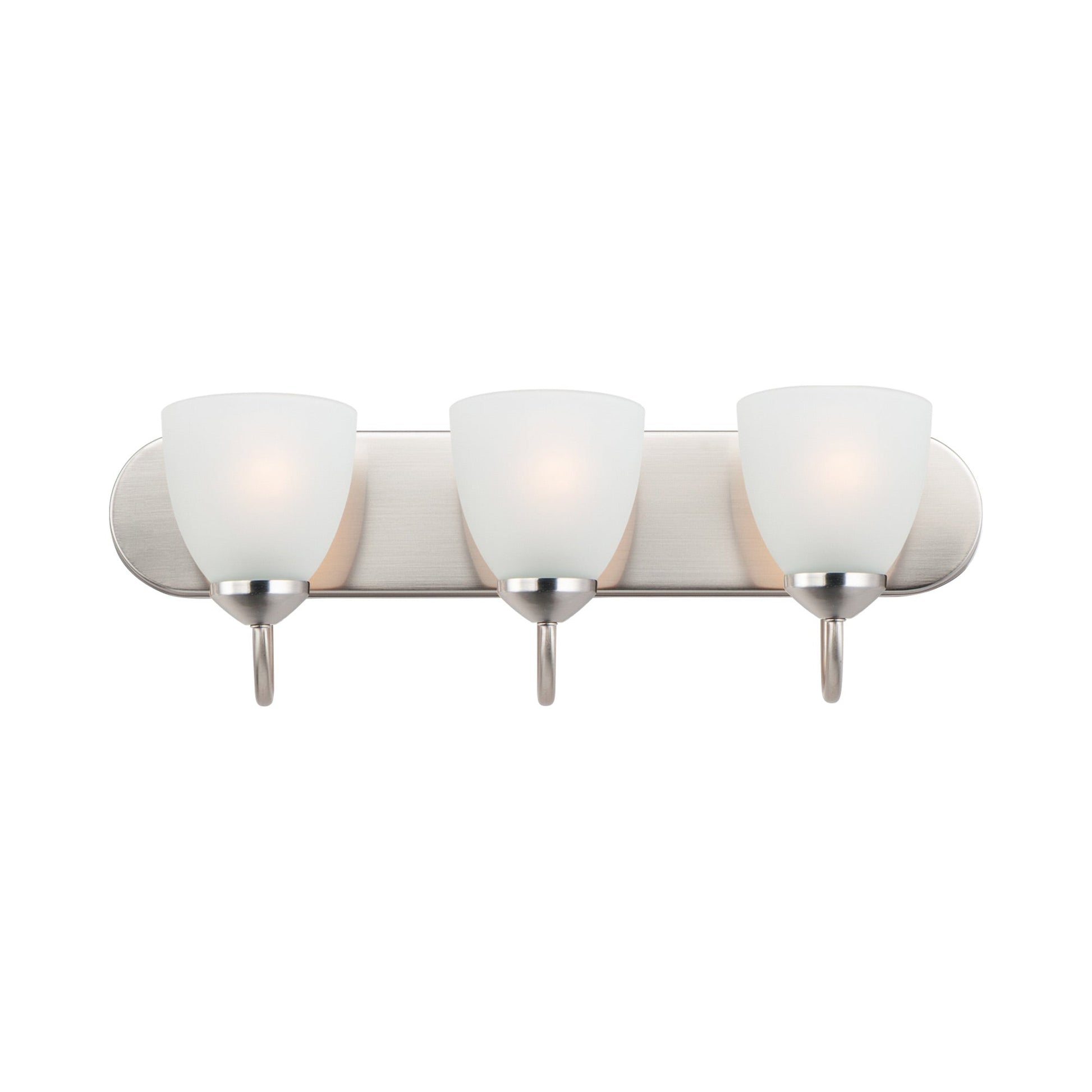 Axis Strip Bath Vanity Light in Satin Nickel (3-Light).