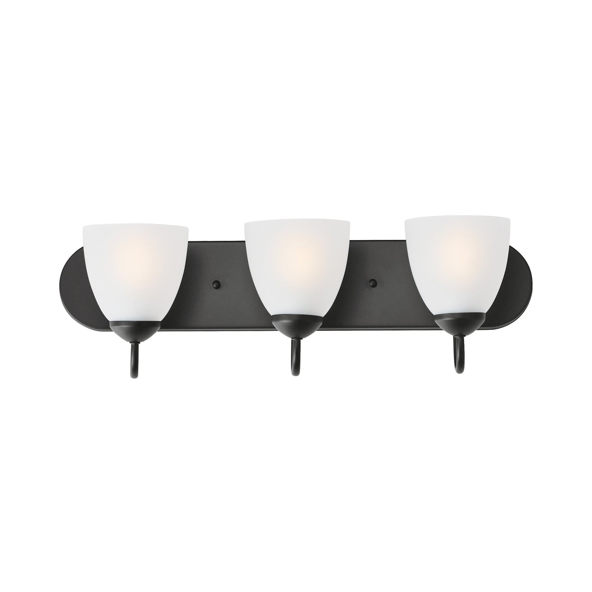 Axis Strip Bath Vanity Light in Black (3-Light).