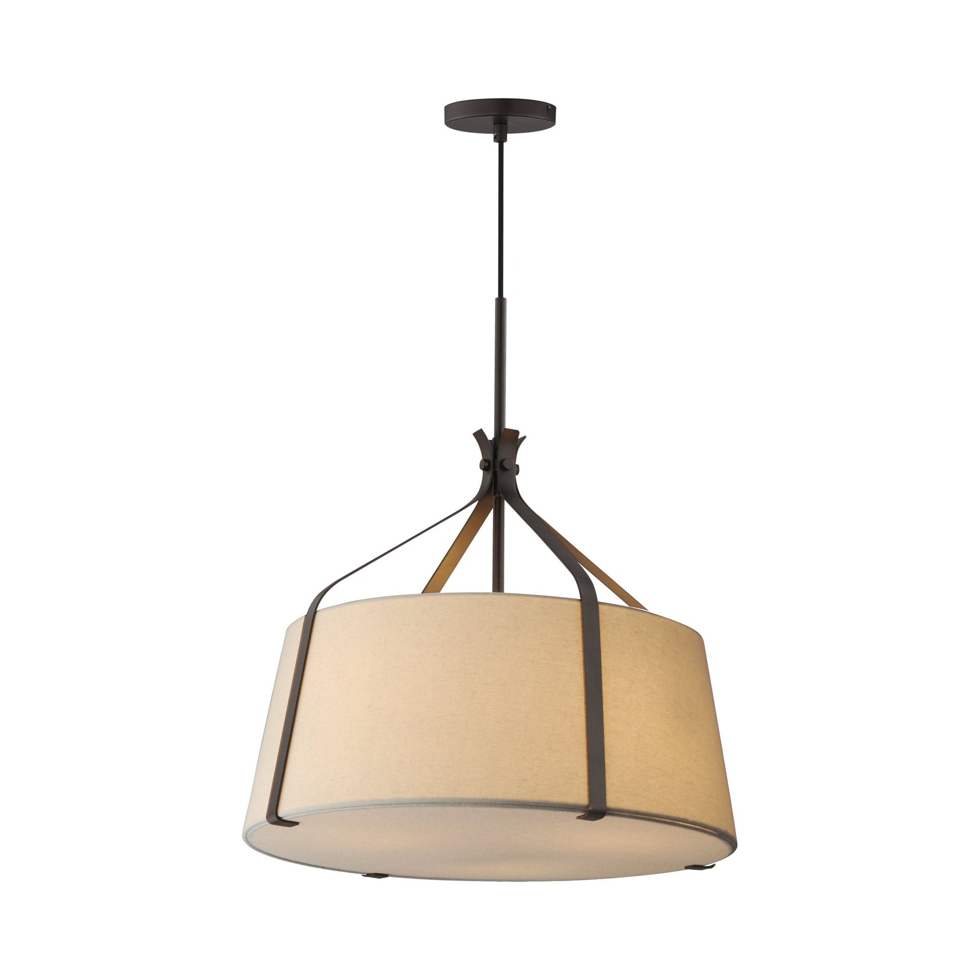 Bandera Multi Light Pendant Light in Dark Bronze (3-Light).