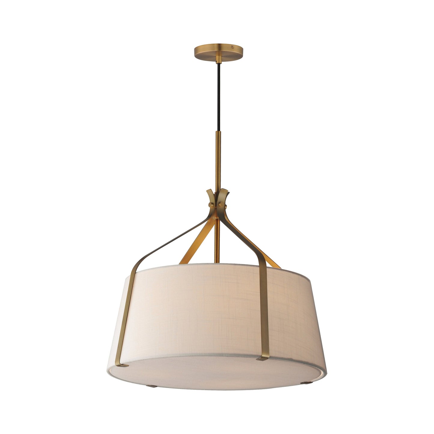Bandera Multi Light Pendant Light in Natural Aged Brass (3-Light).