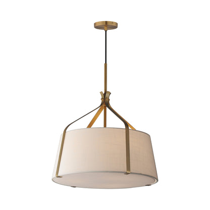 Bandera Multi Light Pendant Light in Natural Aged Brass (3-Light).