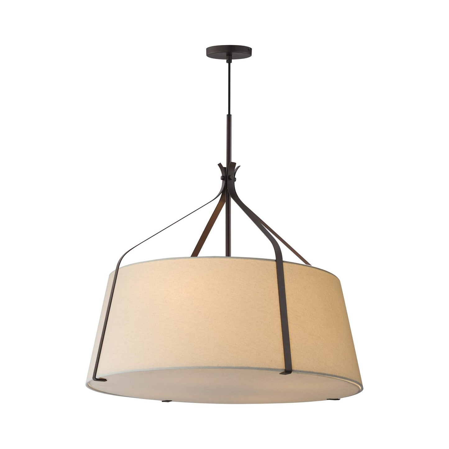 Bandera Multi Light Pendant Light in Dark Bronze (4-Light).