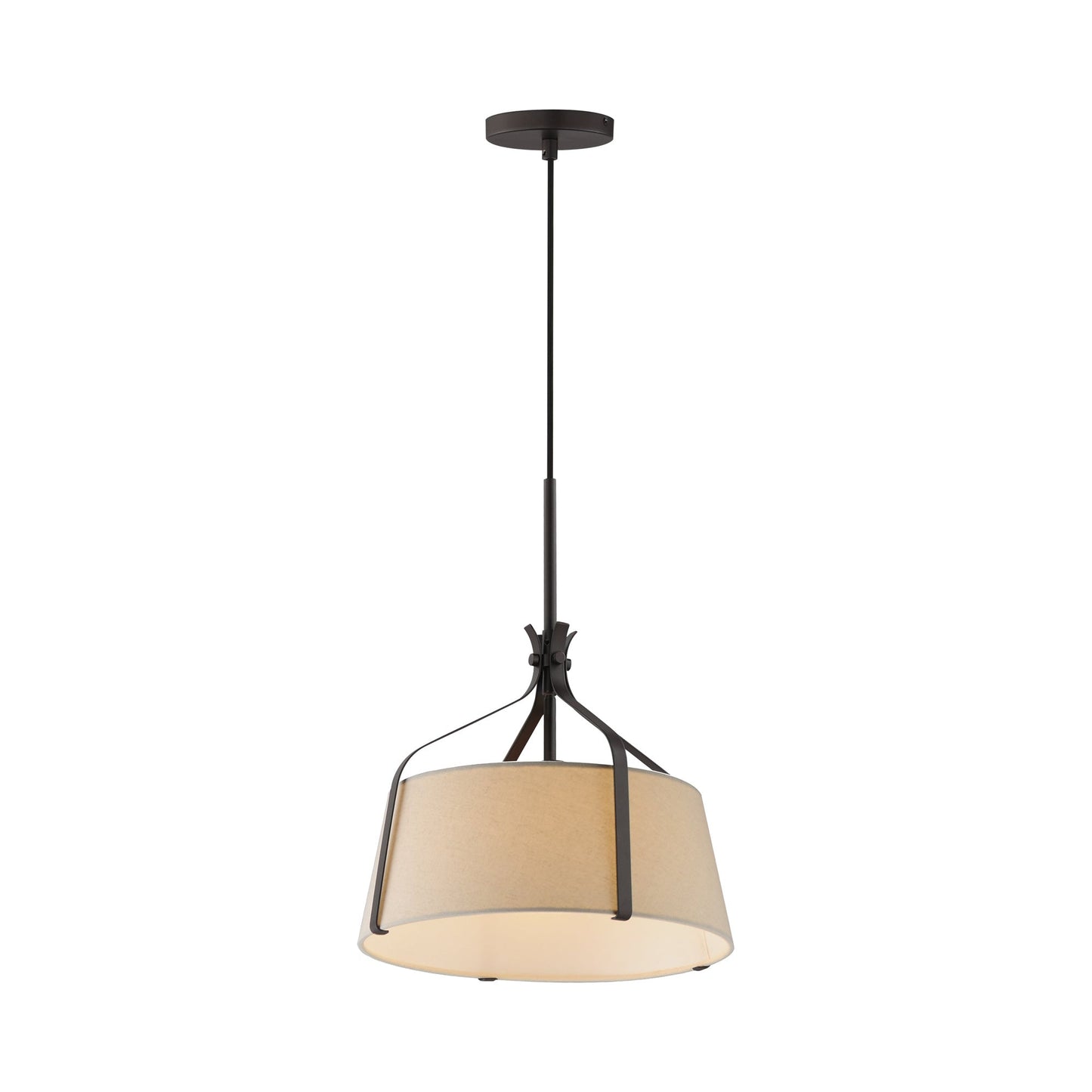 Bandera Pendant Light in Dark Bronze.