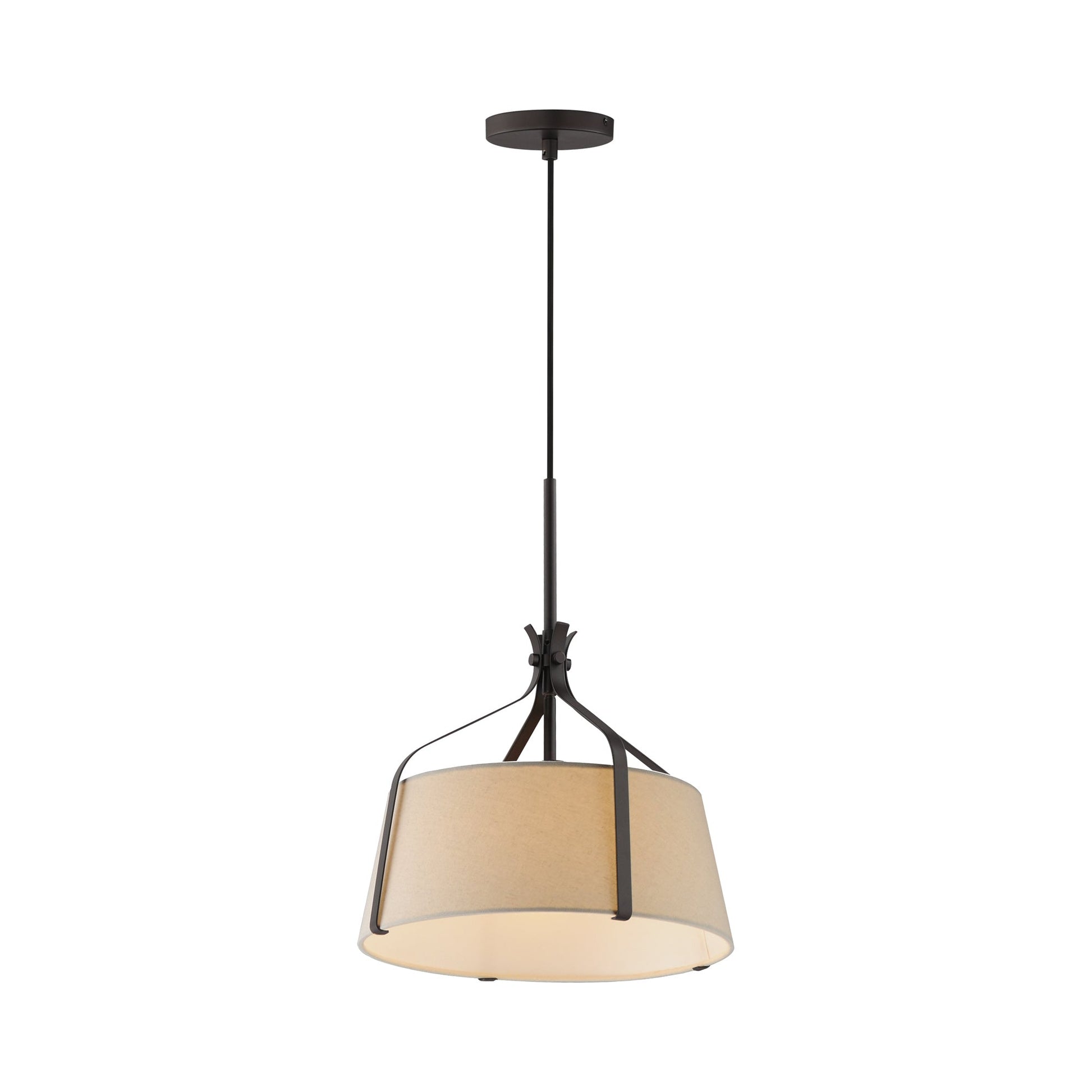 Bandera Pendant Light in Dark Bronze.