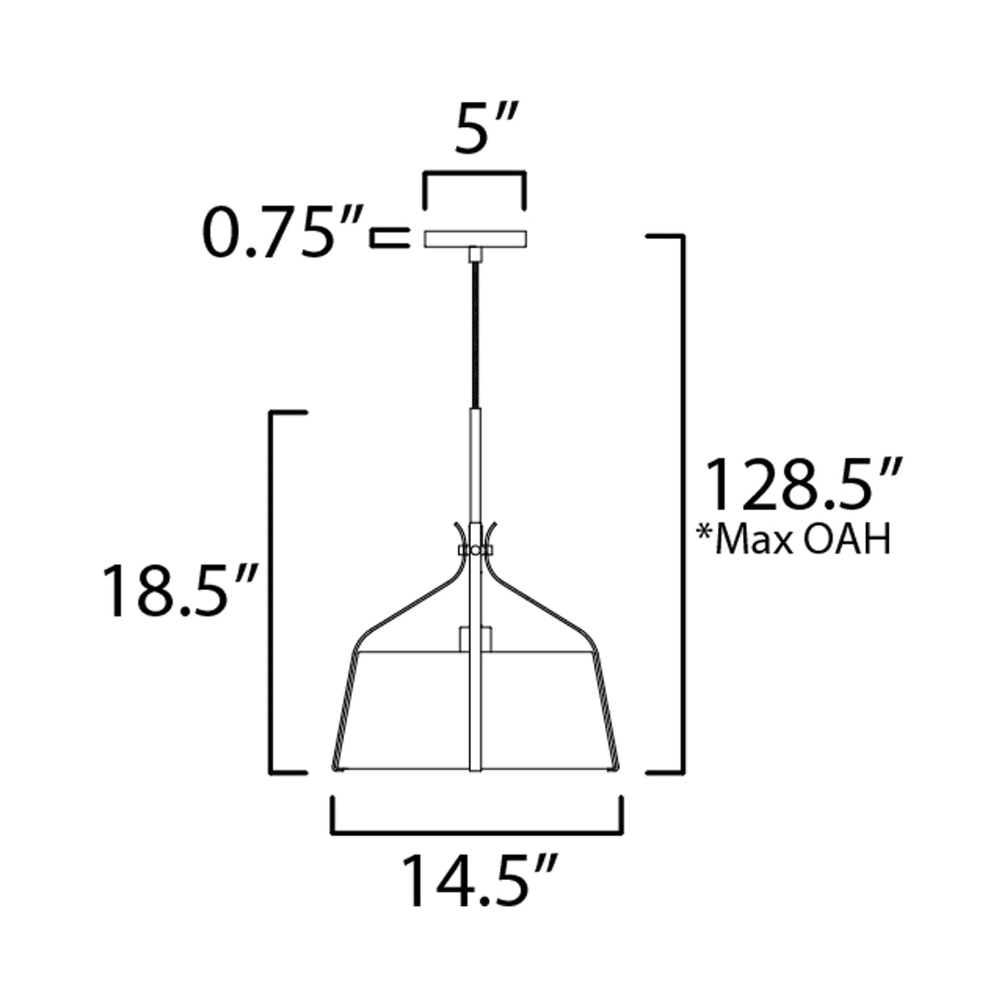 Bandera Pendant Light in Detail.