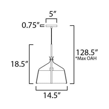 Bandera Pendant Light in Detail.