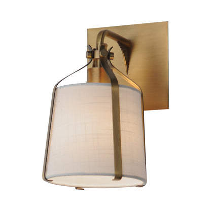 Bandera Wall Light in Natural Aged Brass.