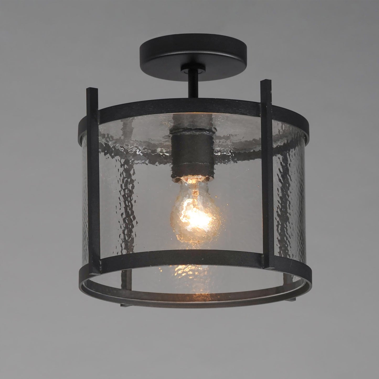 Belfry Outdoor Semi-Flush Convertible Pendant Light in Detail.