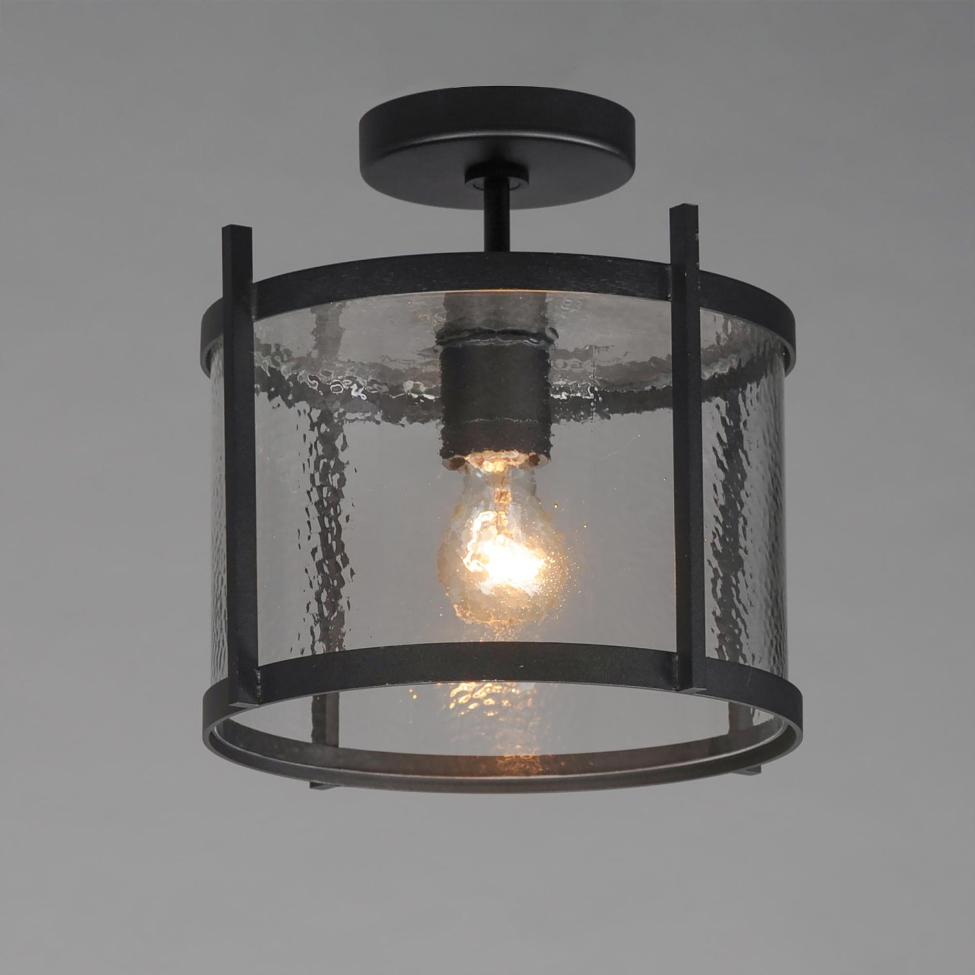 Belfry Outdoor Semi-Flush Convertible Pendant Light in Detail.