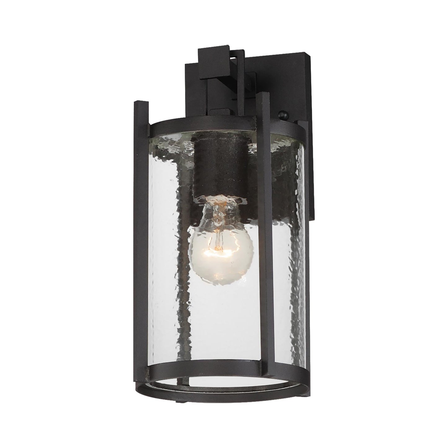 Belfry Outdoor Wall Light in Hammer glass (1-Light).