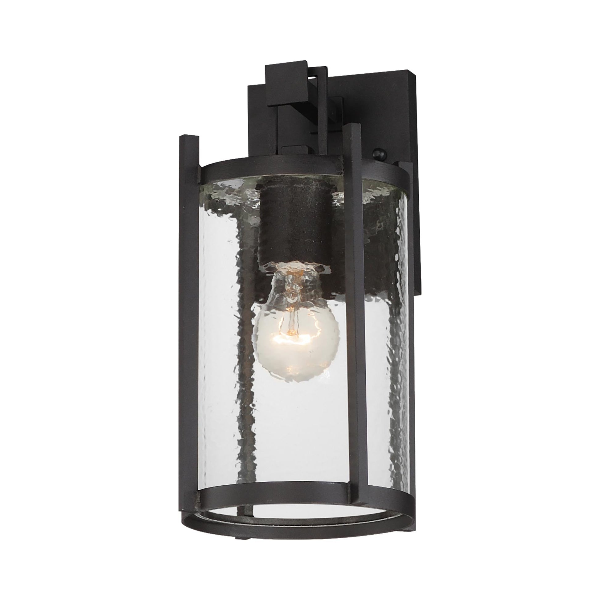 Belfry Outdoor Wall Light in Hammer glass (1-Light).