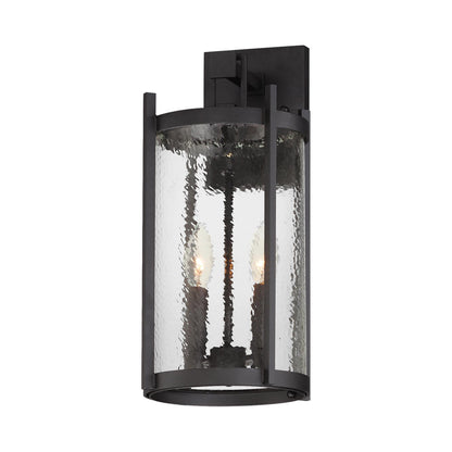Belfry Outdoor Wall Light in Hammer glass (2-Light).