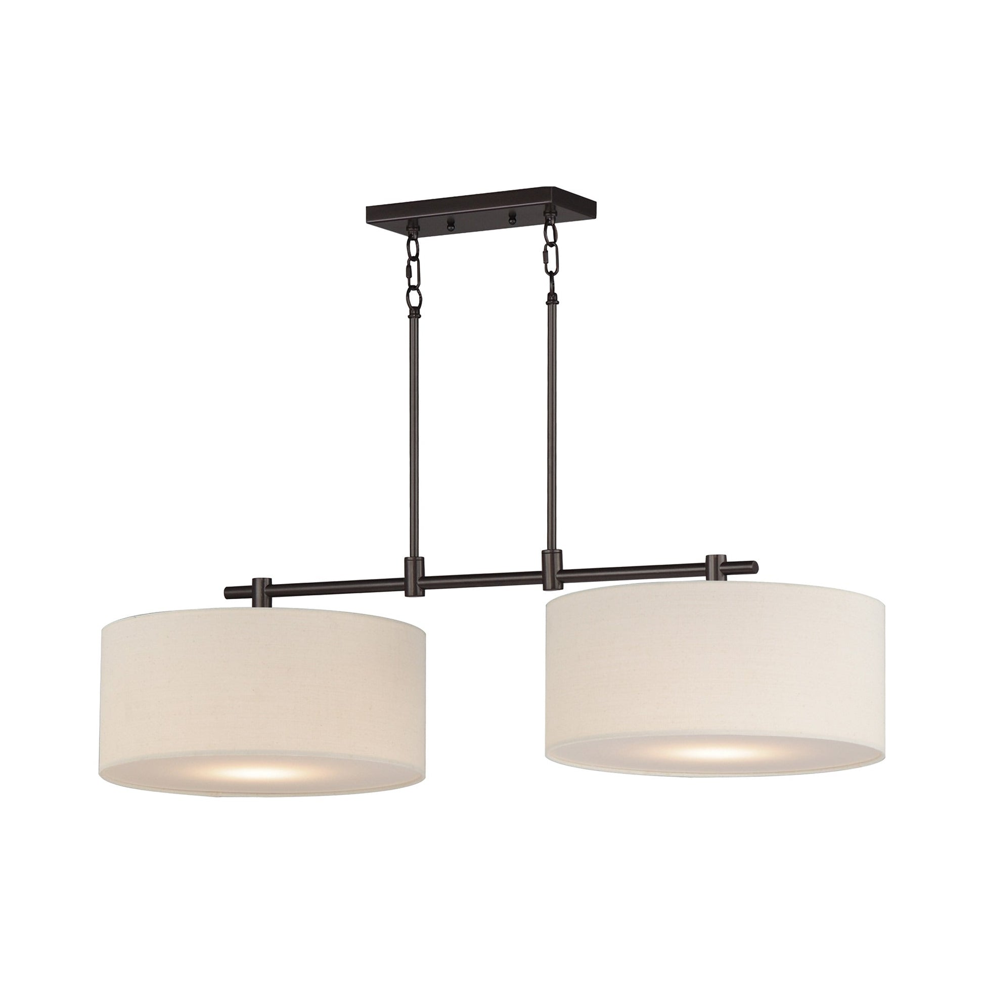 Bongo Linear Pendant Light in Oil Rubbed Bronze (2-Light).