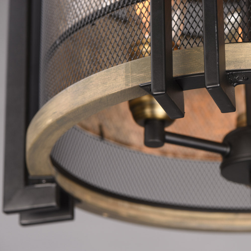 Boundry Flush Mount Ceiling Light in Detail.