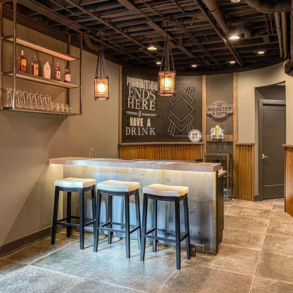 Boundry Pendant Light in restaurant.