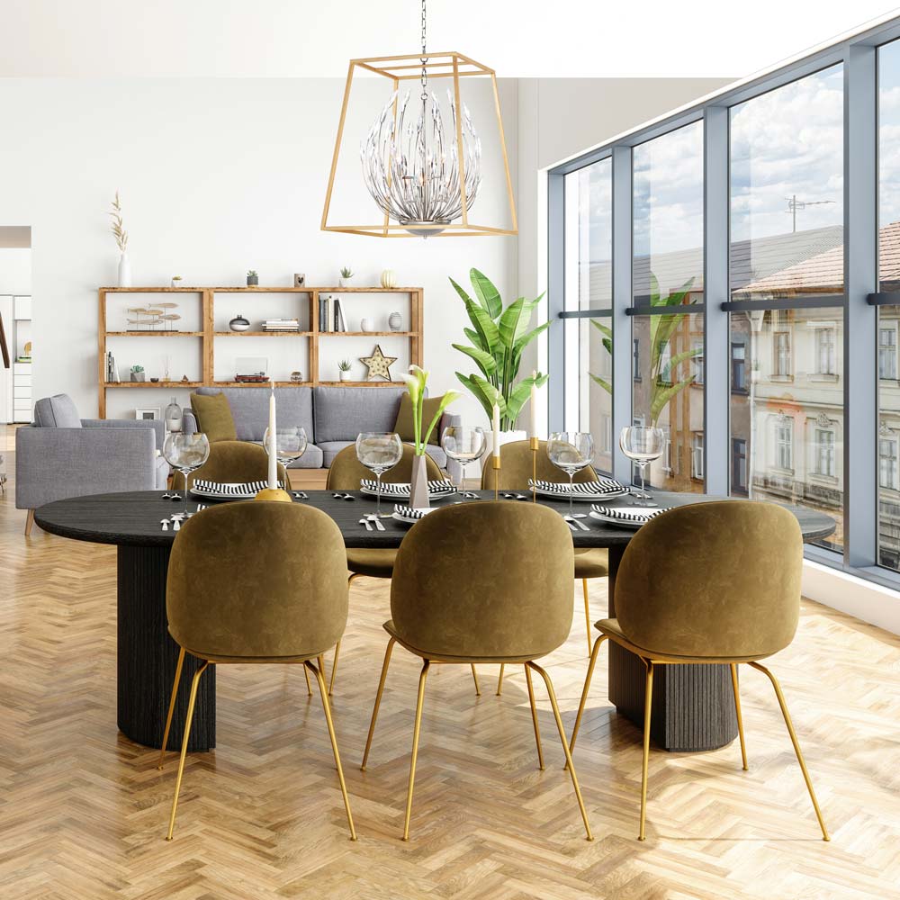 Bouquet Pendant Light in dining room.