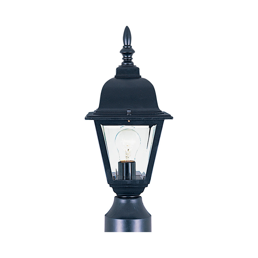 Builder Outdoor Post Light in Black (16-Inch).