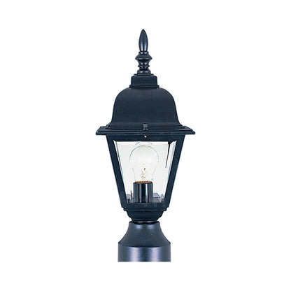 Builder Outdoor Post Light in Black (16-Inch).