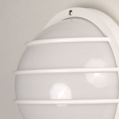 Bulwark Outdoor Round Wall Light in Detail.