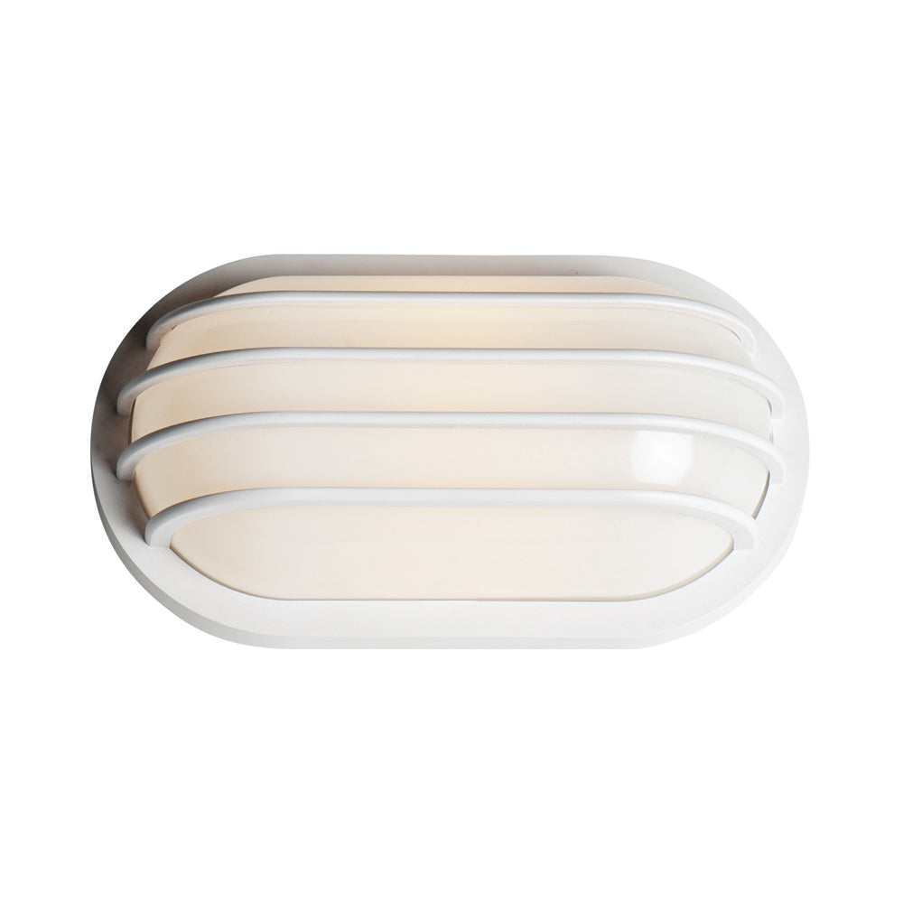 Bulwark Outdoor Wall Light in White.