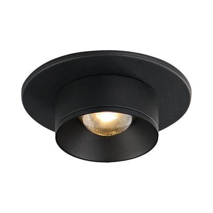 Caldera LED Flush Mount Ceiling Light in Black.
