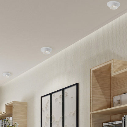 Caldera LED Flush Mount Ceiling Light in living room.