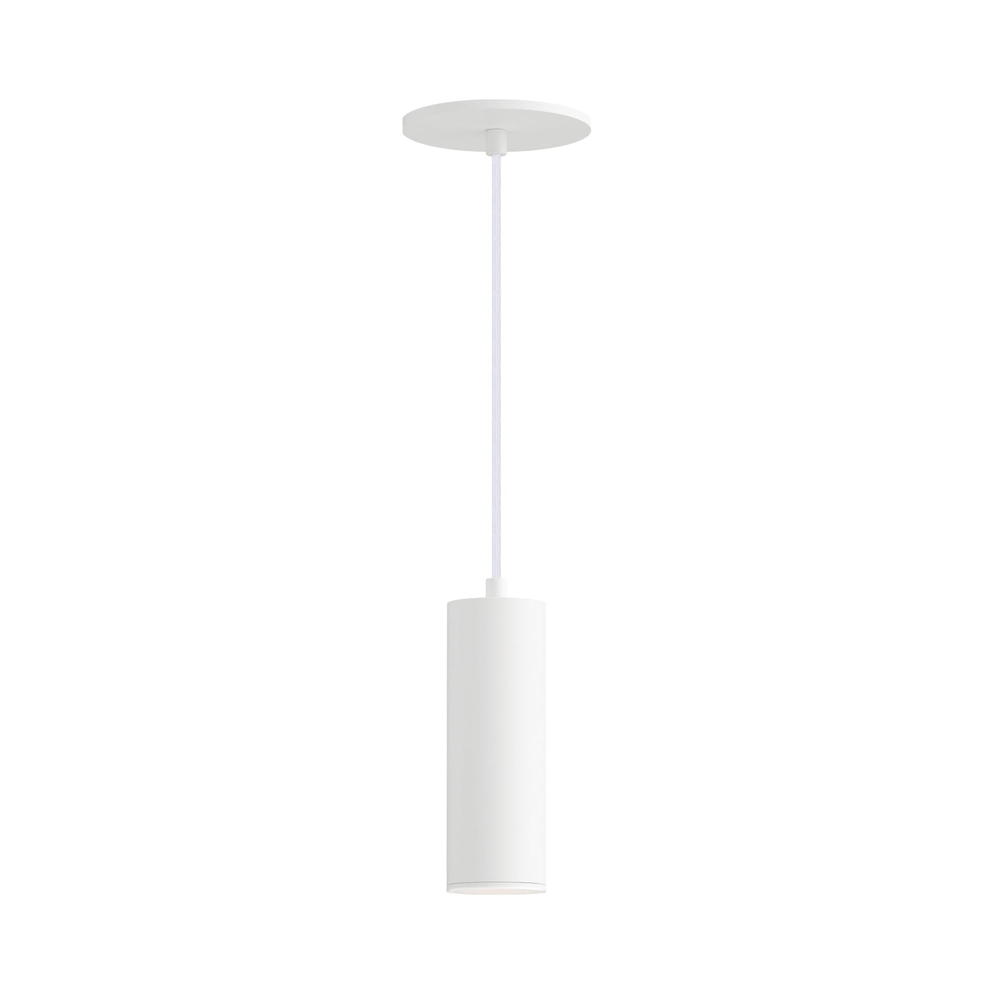 Calibro Outdoor LED Pendant Light in White (7.5-Inch).