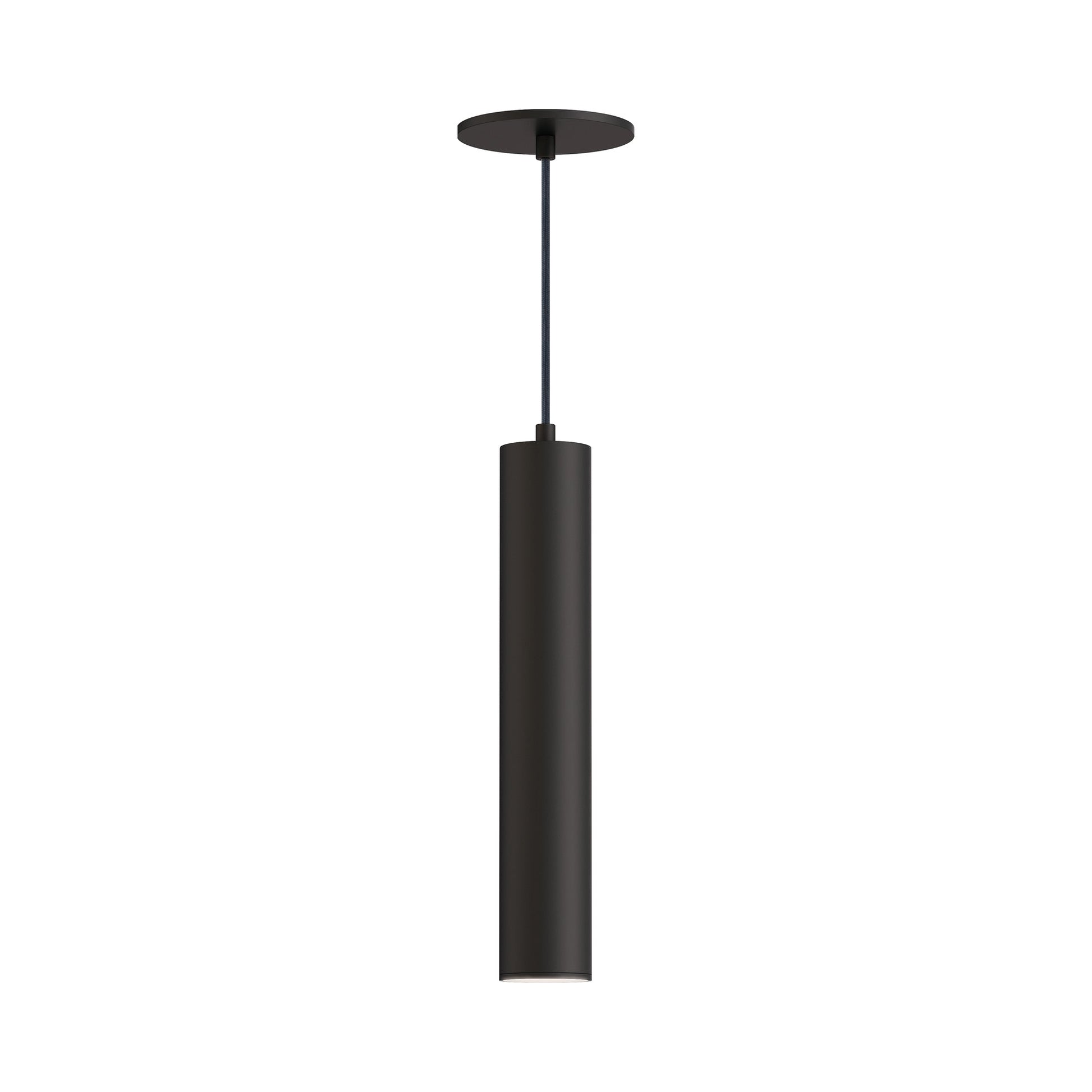 Calibro Outdoor LED Pendant Light in Architectural Bronze (15-Inch).