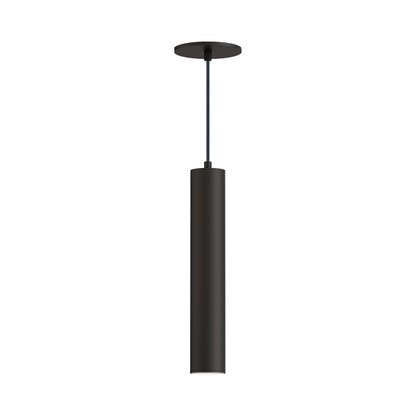 Calibro Outdoor LED Pendant Light in Architectural Bronze (15-Inch).