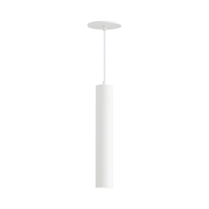 Calibro Outdoor LED Pendant Light in White (15-Inch).