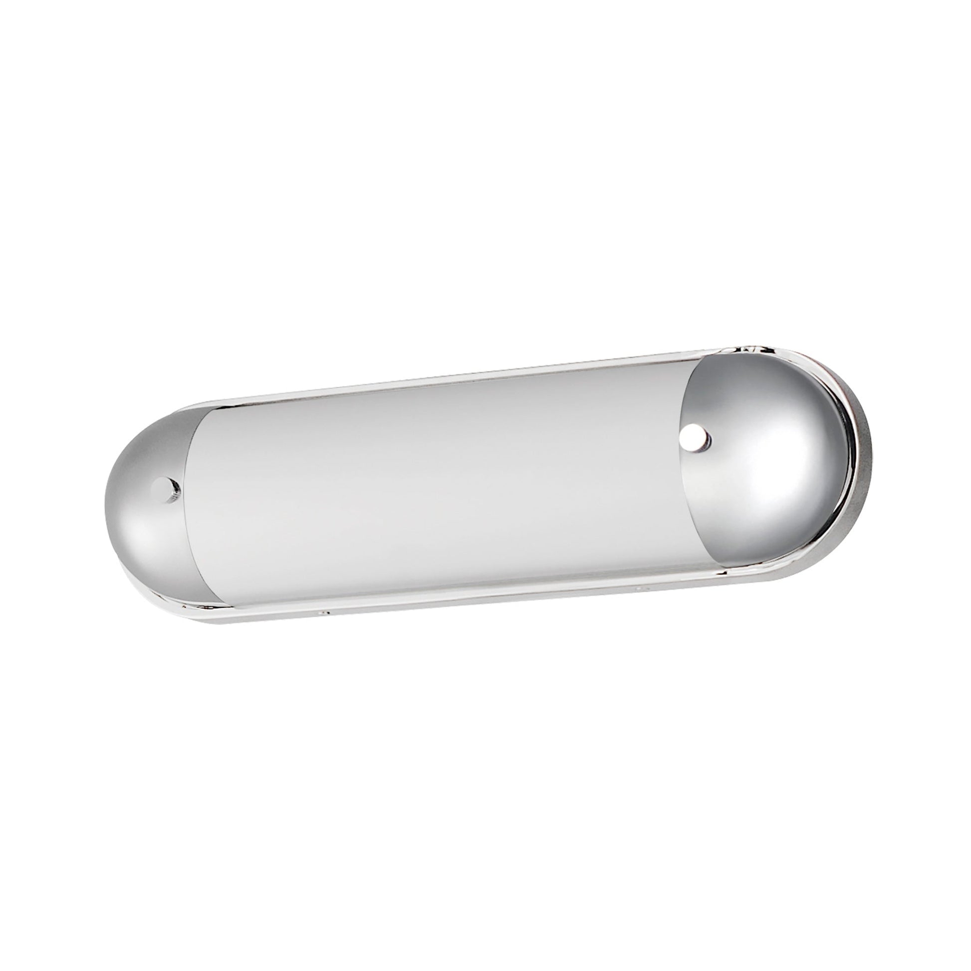 Capsule LED Bath Vanity Light in Polished Chrome (18-Inch).