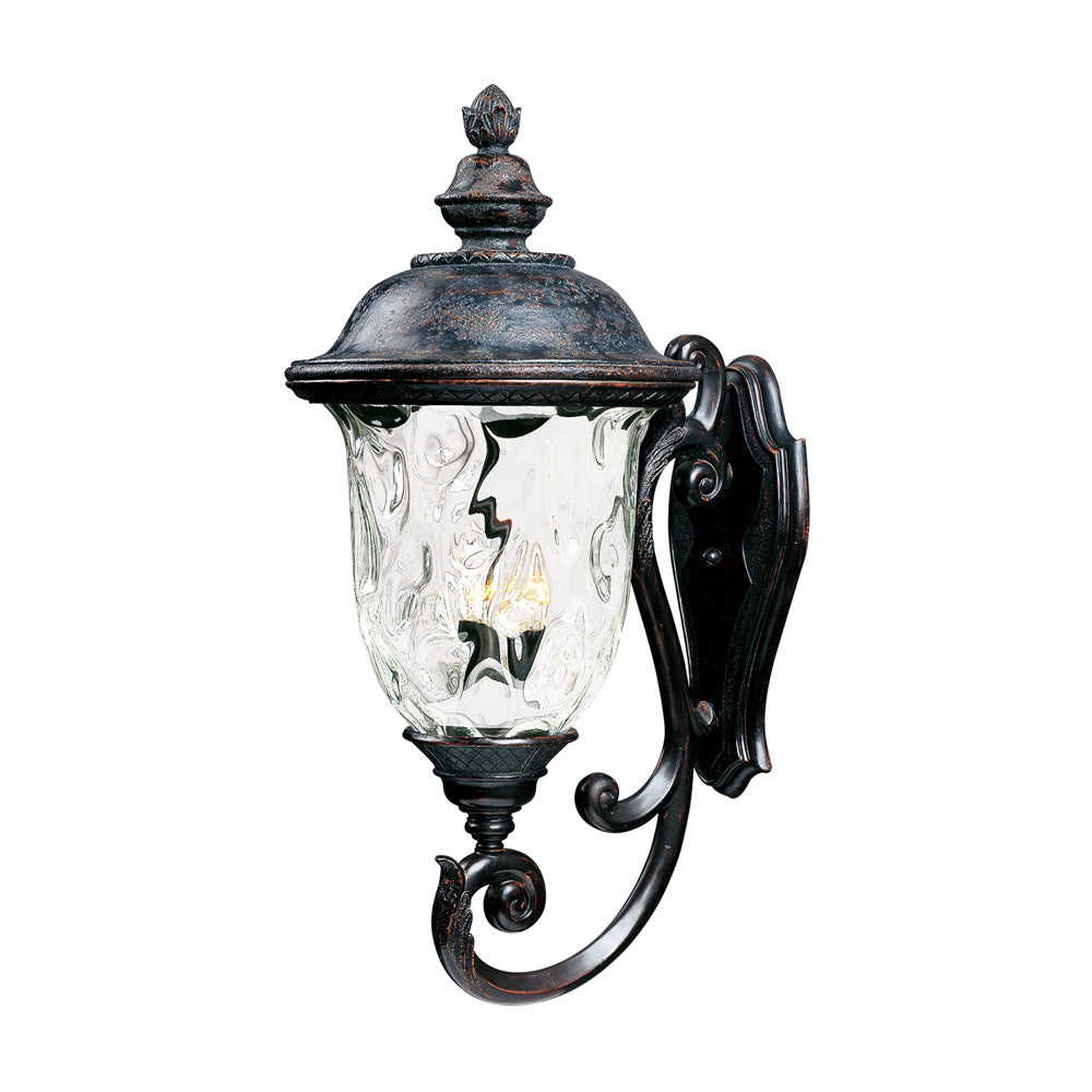 Carriage House Outdoor Glass Wall Light (31-Inch).