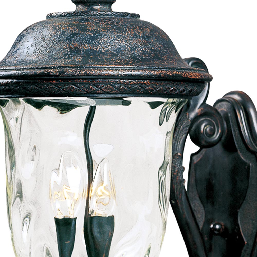 Carriage House Outdoor Glass Wall Light in Detail.