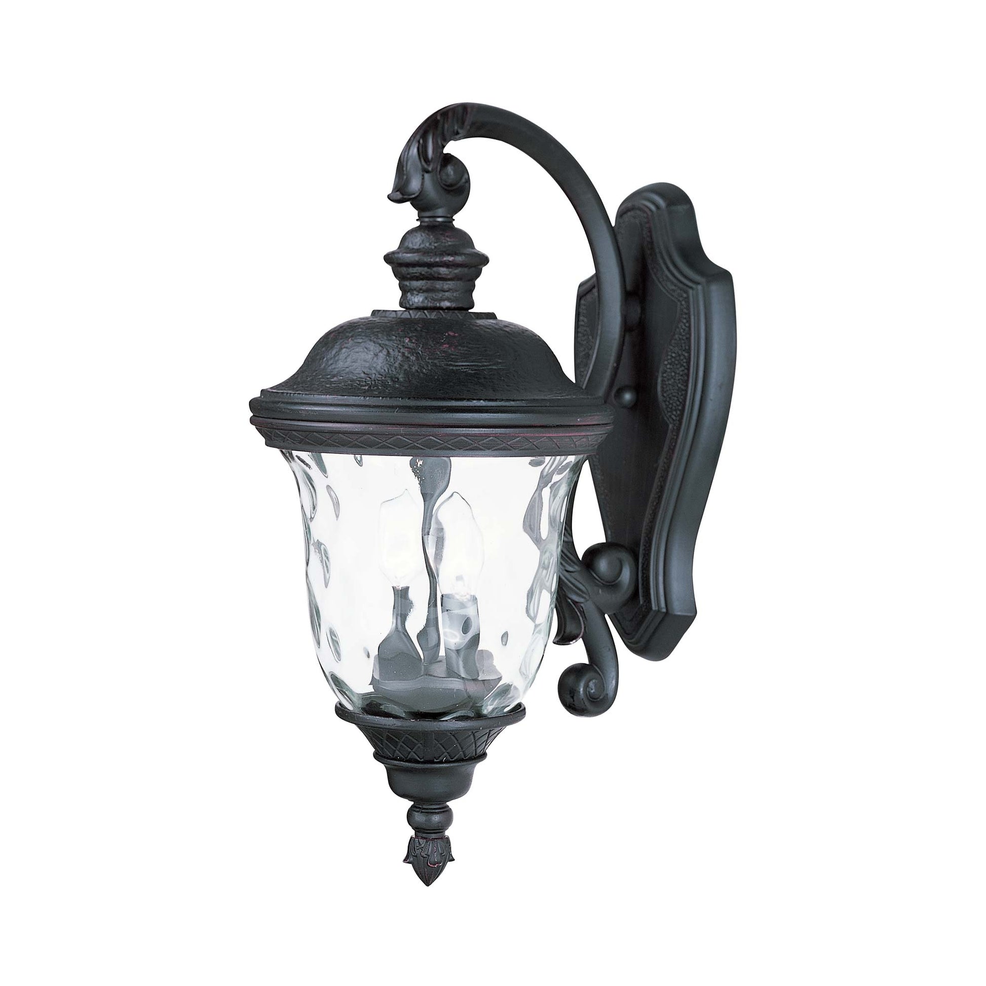 Carriage House Outdoor Lantern Wall Light in Die Cast Aluminum.