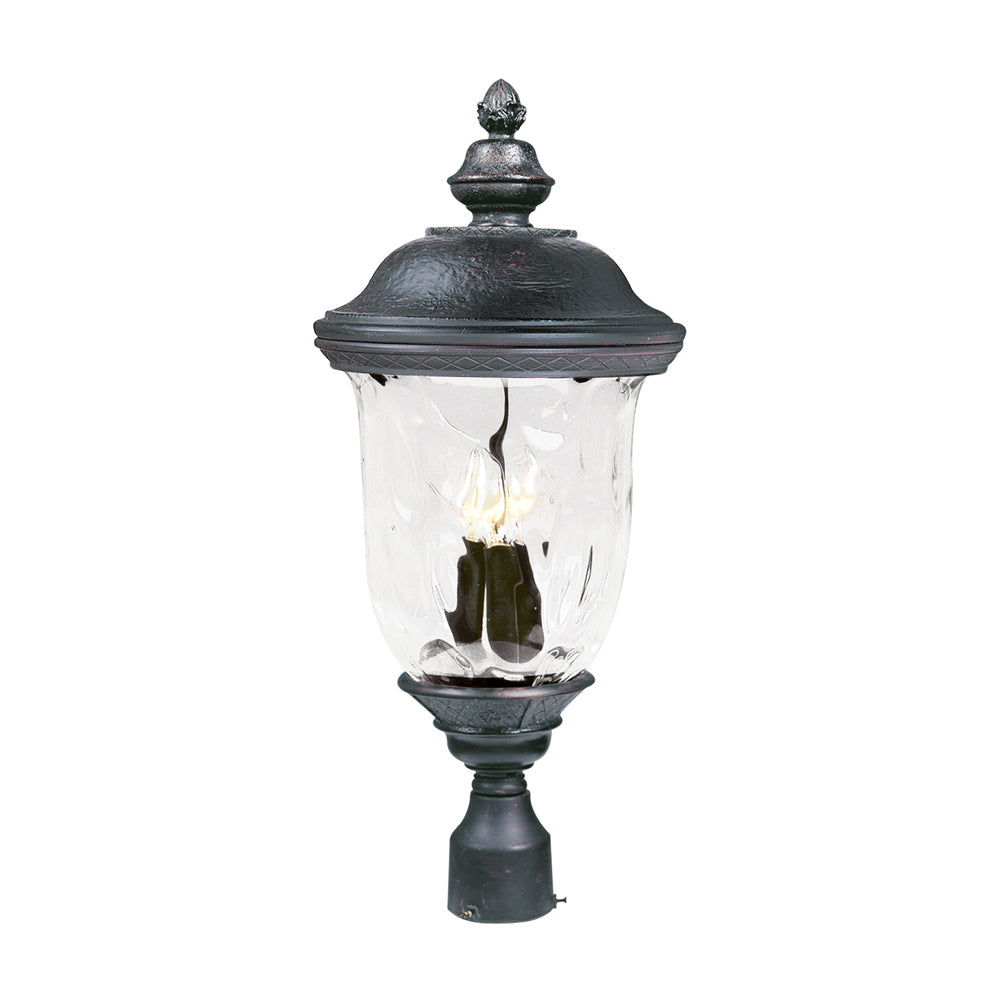 Carriage House Outdoor Post Light in Die Cast Aluminum (26.5-Inch).
